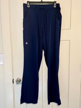 HH Works Rebecca Navy Scrub Pants Large Tall Drawstring